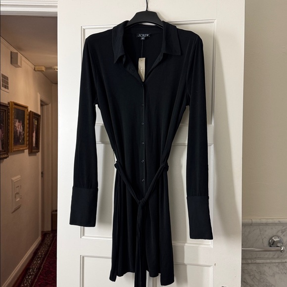 J.Crew Mini shirt-dress in matte jersey CN609 - Picture 8 of 10